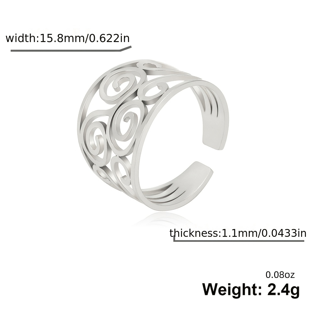 Stylish Open Ring Crafted from High-Quality Stainless Steel